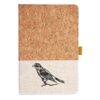 Cork And Heathered Fabric Hardcover Journal 5.5" X 8.25" Thumbnail