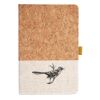 Cork And Heathered Fabric Hardcover Journal 5.5" X 8.25" Thumbnail