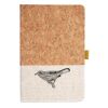 Cork And Heathered Fabric Hardcover Journal 5.5" X 8.25" Thumbnail