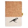 Cork And Heathered Fabric Hardcover Journal 5.5" X 8.25" Thumbnail