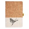 Cork And Heathered Fabric Hardcover Journal 5.5" X 8.25" Thumbnail
