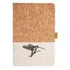 Cork And Heathered Fabric Hardcover Journal 5.5" X 8.25" Thumbnail