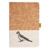 Cork And Heathered Fabric Hardcover Journal 5.5" X 8.25" Thumbnail