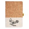 Cork And Heathered Fabric Hardcover Journal 5.5" X 8.25" Thumbnail