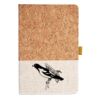 Cork And Heathered Fabric Hardcover Journal 5.5" X 8.25" Thumbnail