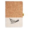 Cork And Heathered Fabric Hardcover Journal 5.5" X 8.25" Thumbnail