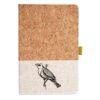 Cork And Heathered Fabric Hardcover Journal 5.5" X 8.25" Thumbnail