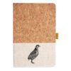 Cork And Heathered Fabric Hardcover Journal 5.5" X 8.25" Thumbnail