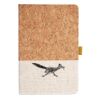 Cork And Heathered Fabric Hardcover Journal 5.5" X 8.25" Thumbnail