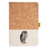 Cork And Heathered Fabric Hardcover Journal 5.5" X 8.25" Thumbnail
