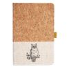 Cork And Heathered Fabric Hardcover Journal 5.5" X 8.25" Thumbnail