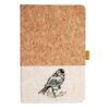 Cork And Heathered Fabric Hardcover Journal 5.5" X 8.25" Thumbnail