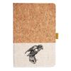 Cork And Heathered Fabric Hardcover Journal 5.5" X 8.25" Thumbnail