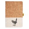 Cork And Heathered Fabric Hardcover Journal 5.5" X 8.25" Thumbnail