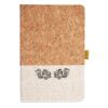 Cork And Heathered Fabric Hardcover Journal 5.5" X 8.25" Thumbnail
