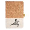 Cork And Heathered Fabric Hardcover Journal 5.5" X 8.25" Thumbnail