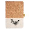 Cork And Heathered Fabric Hardcover Journal 5.5" X 8.25" Thumbnail