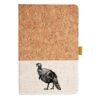 Cork And Heathered Fabric Hardcover Journal 5.5" X 8.25" Thumbnail
