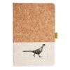 Cork And Heathered Fabric Hardcover Journal 5.5" X 8.25" Thumbnail