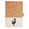 Cork And Heathered Fabric Hardcover Journal 5.5" X 8.25" Thumbnail