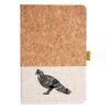 Cork And Heathered Fabric Hardcover Journal 5.5" X 8.25" Thumbnail
