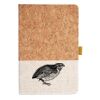 Cork And Heathered Fabric Hardcover Journal 5.5" X 8.25" Thumbnail