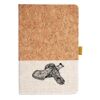 Cork And Heathered Fabric Hardcover Journal 5.5" X 8.25" Thumbnail