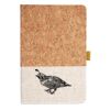 Cork And Heathered Fabric Hardcover Journal 5.5" X 8.25" Thumbnail