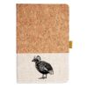Cork And Heathered Fabric Hardcover Journal 5.5" X 8.25" Thumbnail