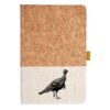 Cork And Heathered Fabric Hardcover Journal 5.5" X 8.25" Thumbnail