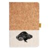 Cork And Heathered Fabric Hardcover Journal 5.5" X 8.25" Thumbnail