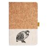 Cork And Heathered Fabric Hardcover Journal 5.5" X 8.25" Thumbnail
