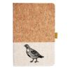 Cork And Heathered Fabric Hardcover Journal 5.5" X 8.25" Thumbnail