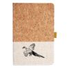 Cork And Heathered Fabric Hardcover Journal 5.5" X 8.25" Thumbnail