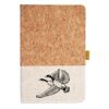 Cork And Heathered Fabric Hardcover Journal 5.5" X 8.25" Thumbnail