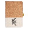 Cork And Heathered Fabric Hardcover Journal 5.5" X 8.25" Thumbnail