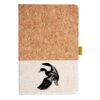 Cork And Heathered Fabric Hardcover Journal 5.5" X 8.25" Thumbnail