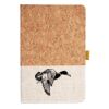 Cork And Heathered Fabric Hardcover Journal 5.5" X 8.25" Thumbnail