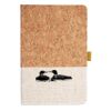 Cork And Heathered Fabric Hardcover Journal 5.5" X 8.25" Thumbnail