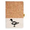 Cork And Heathered Fabric Hardcover Journal 5.5" X 8.25" Thumbnail