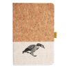 Cork And Heathered Fabric Hardcover Journal 5.5" X 8.25" Thumbnail