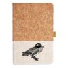 Cork And Heathered Fabric Hardcover Journal 5.5" X 8.25" Thumbnail