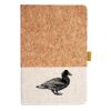 Cork And Heathered Fabric Hardcover Journal 5.5" X 8.25" Thumbnail