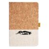 Cork And Heathered Fabric Hardcover Journal 5.5" X 8.25" Thumbnail