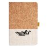 Cork And Heathered Fabric Hardcover Journal 5.5" X 8.25" Thumbnail