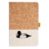 Cork And Heathered Fabric Hardcover Journal 5.5" X 8.25" Thumbnail