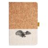 Cork And Heathered Fabric Hardcover Journal 5.5" X 8.25" Thumbnail