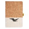 Cork And Heathered Fabric Hardcover Journal 5.5" X 8.25" Thumbnail