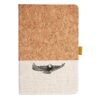 Cork And Heathered Fabric Hardcover Journal 5.5" X 8.25" Thumbnail