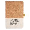 Cork And Heathered Fabric Hardcover Journal 5.5" X 8.25" Thumbnail